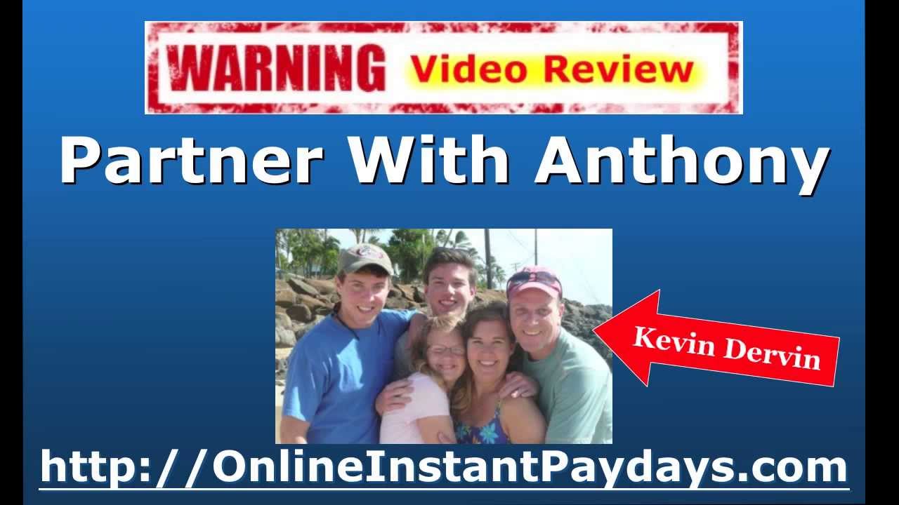 Partner With Anthony WARNING! You Sure You Want To Partner With Anthony?