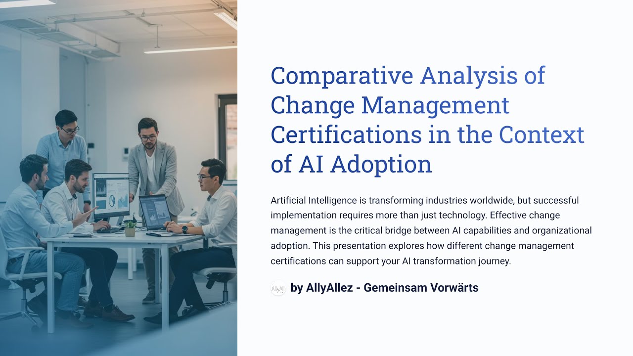🇬🇧 Change Management Certifications for AI Adoption – Which One Delivers Real ROI?