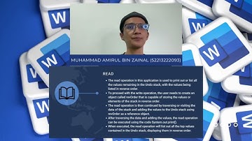 ISB305039 (B01) - Undo & Redo in MicrosoftWord (Stack)