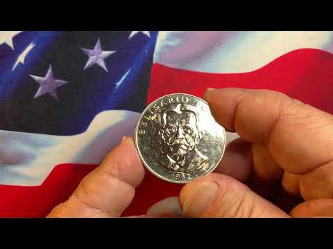 Rare World Coins Panama 1982 5 Balboa Error Reverse With Ley 0.500 Extremely Rare Coins