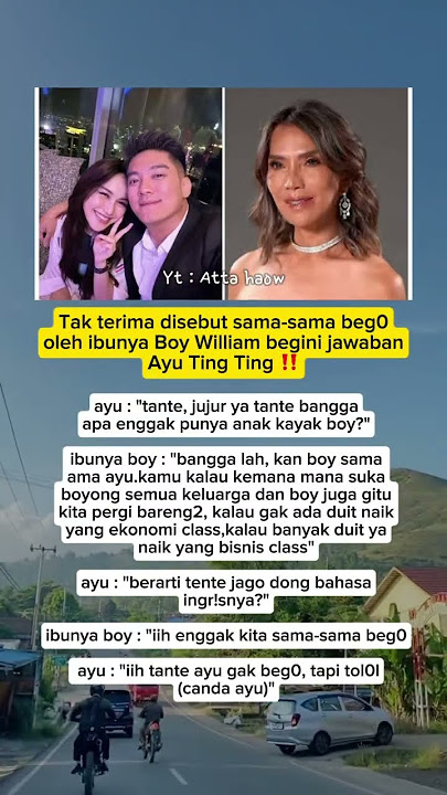Tak terima disebut sama-sama beg0 oleh ibunya Boy William begini jawaban Ayu Ting Ting ‼️