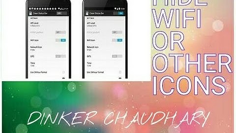 Hide wifi icon on android