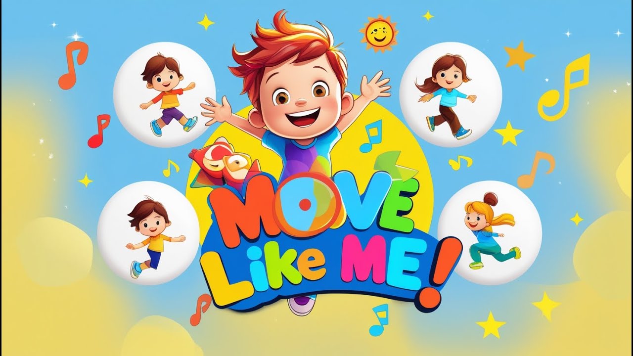 Move Like Me! | Fun Kids Action Song 🎶 Walk, Run, Jump, Fly & Swim ...