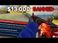 Playing With $13,000 of BANNED Skins!