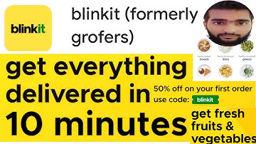 Blinkit app get all essential things delivery in 10 minutes | MD TALKIES |MD IRFAN