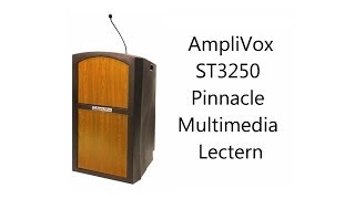 St3250 Pinnacle Multimedia Lectern Amplivox