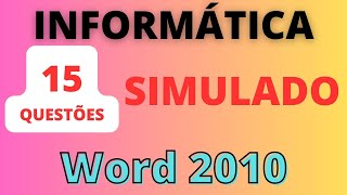 Simulado do Word 2010 | Informática screenshot 5