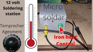 How to make 12v soldering station Dry micro solder