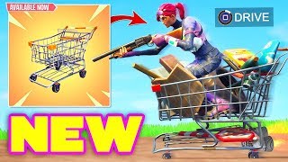 I FOUND THE NEW SHOPPING CART (DRIVEABLE VEHICLE) *FORTNITE*