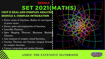 KERALA SET UNIT II Real and Complex Analysis   Module 4 Complex Integration Part 2