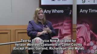 NCTCOG - Text to 911 Press Conference - July 18, 2013