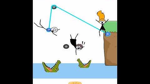 Escape Rope (WEEGOON) Gameplay Walkthrough - All Levels 1-25 Solution - Funny Stickman Puzzle Game