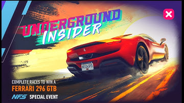 NFS No Limits NFSNL | Underground Insider | Ferrari 296 GTB | 390 gold spent | Day 5 Sabotage