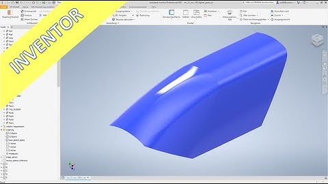 WW-109 Fighter Plane - Part 6 - Cockpit Glazing - Inventor 2021 Training - Surfaces