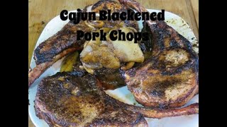 Cajun Blackened Thomahawk Pork Chops