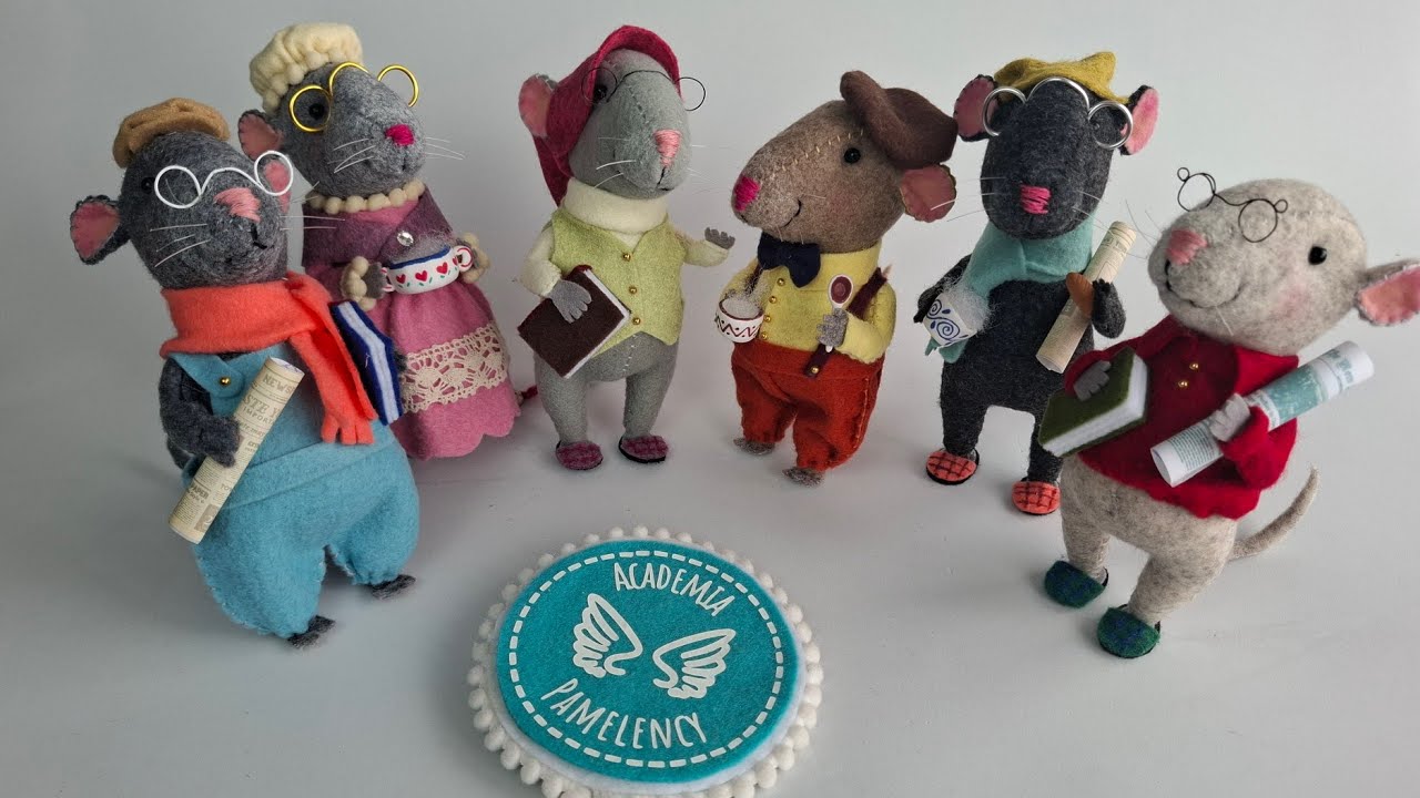 Tutorial live #2 La Ratonera en paño lency/fieltro. Ratoncitos con ocupaciones.
