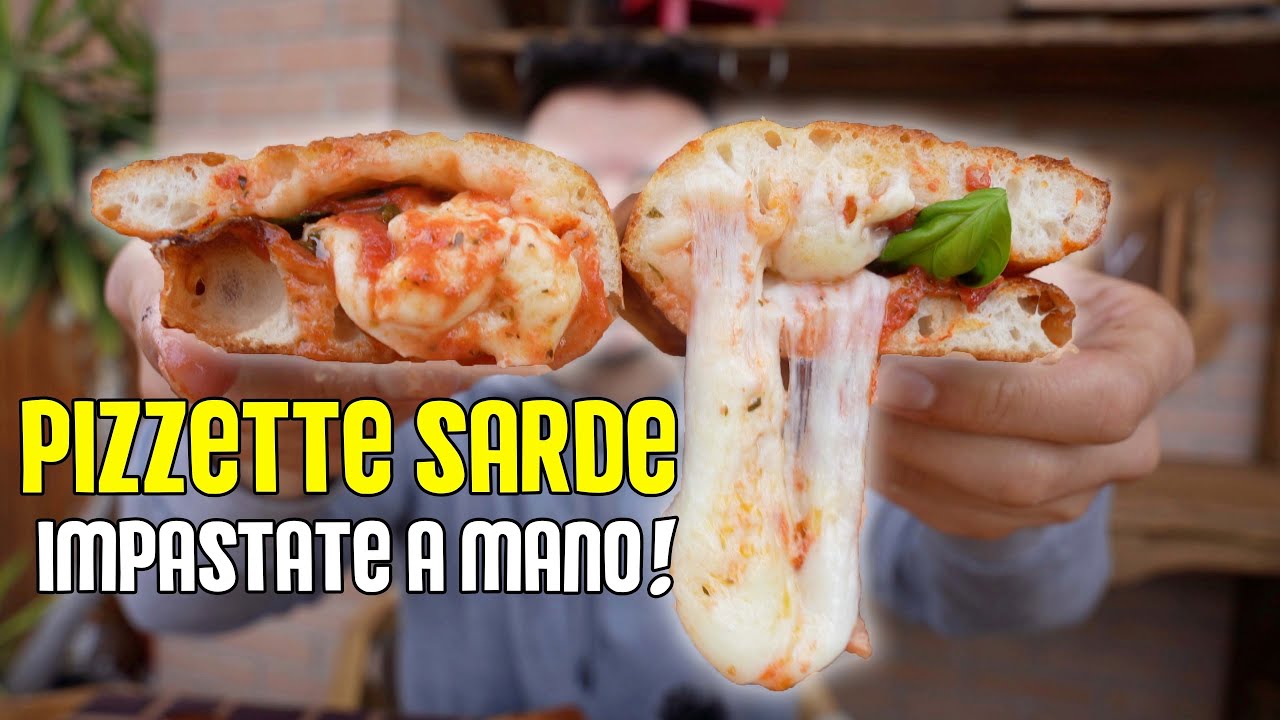PIZZETTE SARDE 🍕  * IMPASTATE a MANO, con 4 INGREDIENTI e pronte IN POCHE ORE ⏱️ *