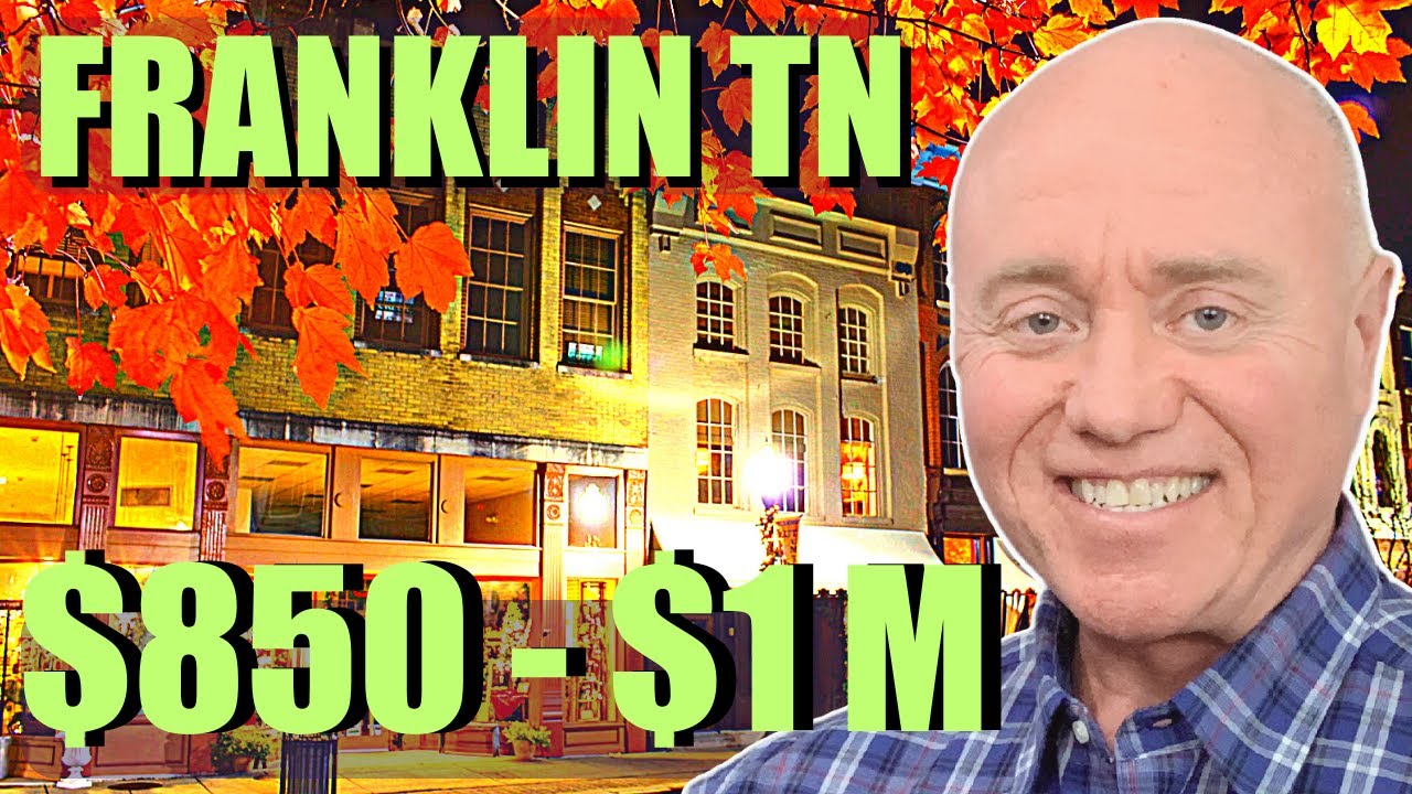 Franklin Tennessee Neighborhoods 850k 1M VLOG Tour YouTube