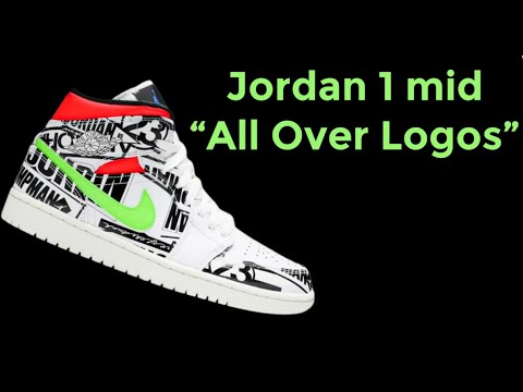 Jordan 1 Mid All Over Logos - The most expensive mid I've ever had