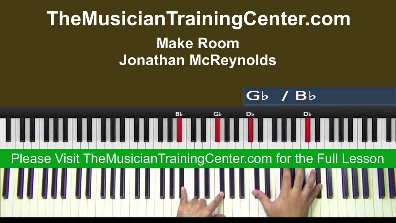 Piano: How to Play "Make Room" by Jonathan McReynolds Chords - Chordify