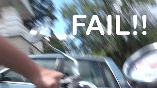 Epic Tripod fail on my old scooter   Camera drops!