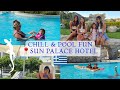 CHILL &amp; POOL FUN! | SUN PALACE HOTEL FALIRAKI | HOLIDAY VLOG - FAMILY OF 6