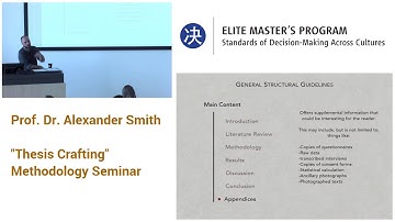 Thesis Writing: General Structural Guidelines Appendices