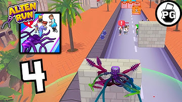 Let the Hunt Human Begin 🛸 Alien Run - Tentacle Attack - Gameplay Walkthrough |Part 4|