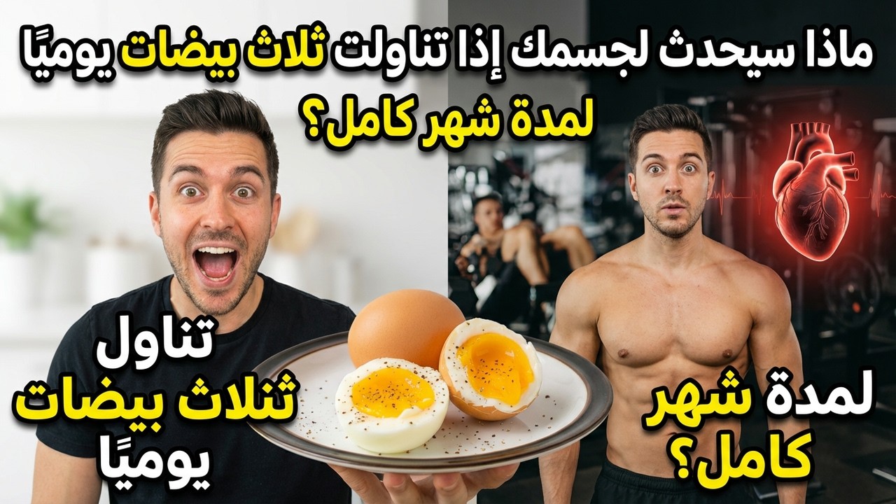 لن تصدق ماذا فعلت 3 بيضات يوميًا بجسمي خلال 30 يومًا - فوائد البيض 