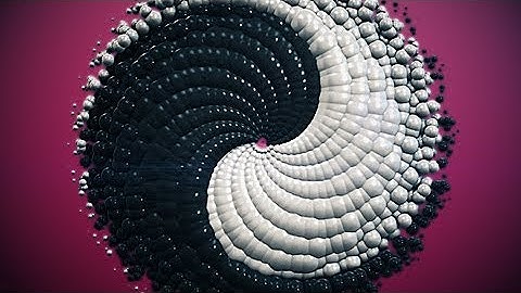 Yin And Yang Mandala | Abstract Particle Animation | 3d Motion Graphics
