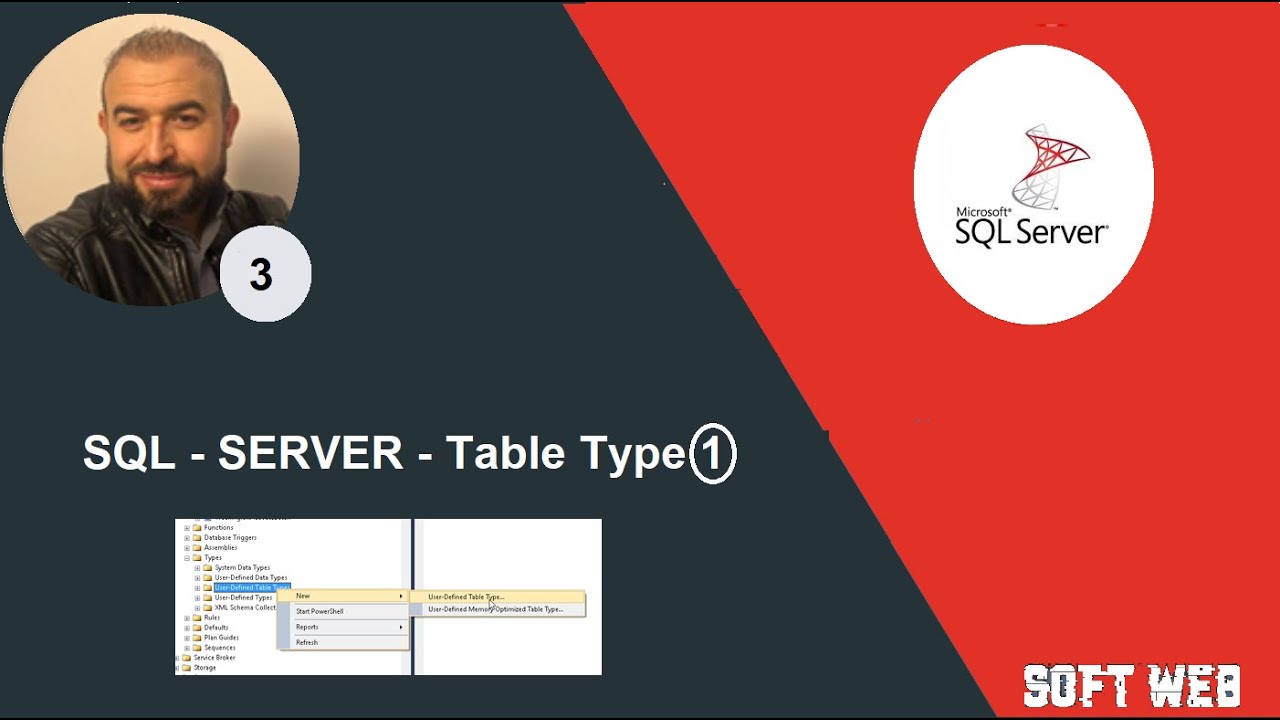 SQL - SERVER - Table Type 1 - YouTube