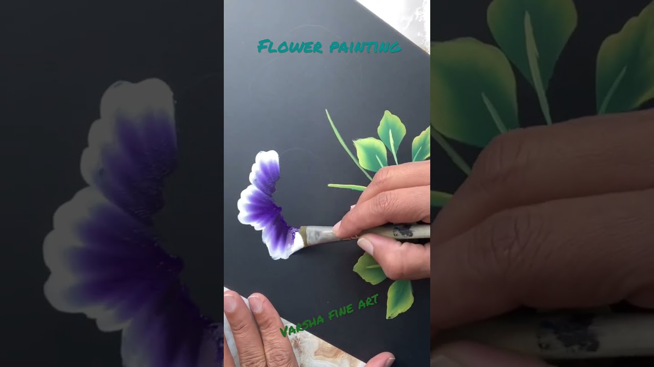 Amazing Flower One Stroke Painting Shorts Flowerpainting