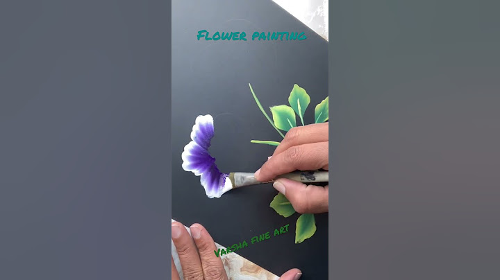 Amazing flower one stroke painting #shorts #flowerpainting