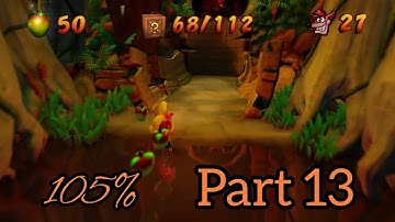 Crash Bandicoot 3 - N. Sane Trilogy - 105% Walkthrough, Part 13: Dino Might! (Crystal Only)