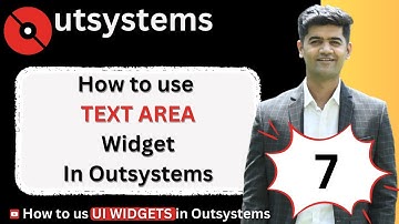 Mastering Outsystems UI #7:  How to use the TEXT AREA widget in Outsystems.