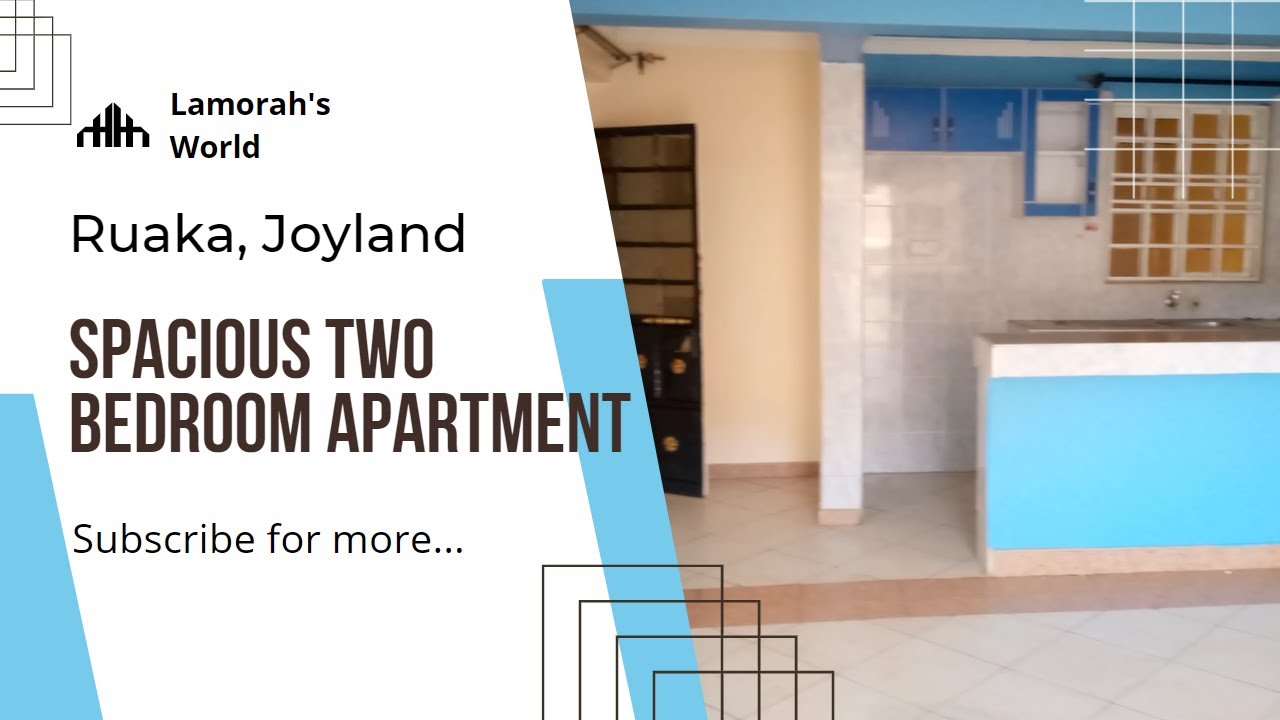 Spacious Two Bedroom Apartment |Monthly Rent: Kes 28,000 |Ideal For Families| Ruaka, Joyland