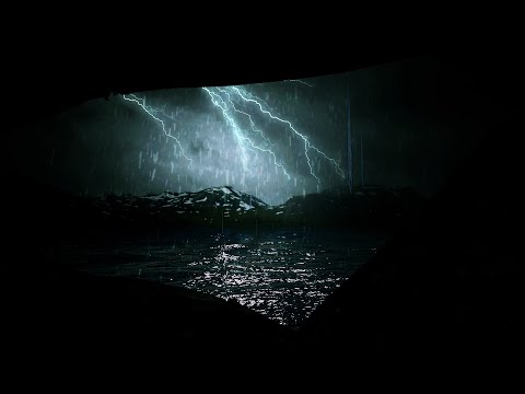 Heavy Ocean Rainstorm and Non-Stop Thunder Sounds for Sleeping | Stop Scrolling and Fall Asleep