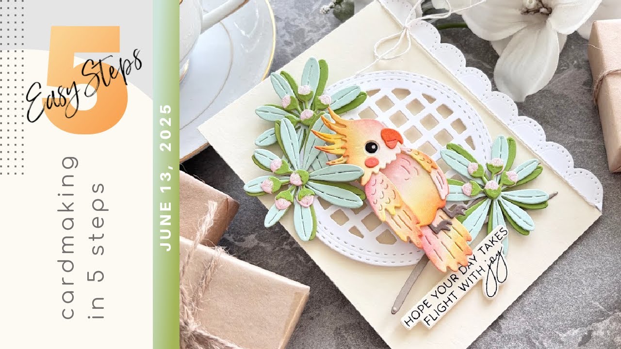 CARDMAKING IN 5 EASY STEPS | Spellbinders Cheerful Chirps Collection ...