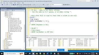 SQL NULL Operator