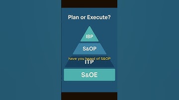 S&OP vs S&OE vs IBP vs ITP: What