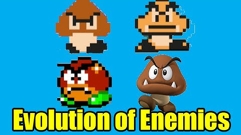 Evolution of Enemies in the Mario Series and Graphics Comparison (Super Mario Maker)