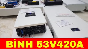 Cách lắp giao tiếp biến tần deye với bình pin 53v 420AhCách đấu dây điệnCách lắp dây giao tiếp