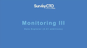 Data Explorer: Monitoring III (2.21 additions)