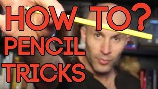 HOW TO PENCIL UP YOUR NOSE- Learn how to do tricks with pencils:Magic with a pencil