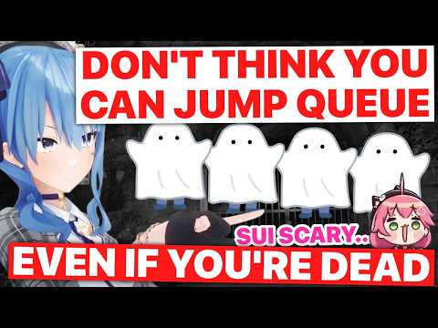 Even Ghosts Gotta Line Up To Meet Suisei (Hoshimachi Suisei / Hololive) [Eng Subs]