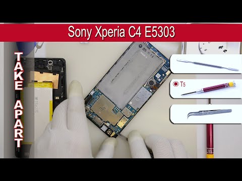How to disassemble 📱 Sony Xperia C4 E5303, E5306, E5353 Take apart Tutorial