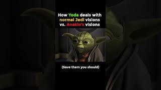 How Yoda deals with normal Jedi visions vs. Anakin’s visions #starwars #starwarsfan #clonewars