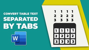 How to convert a table to text separated by tabs in word