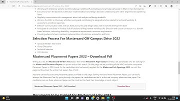 Mastercard Off Campus Drive 2022 | Software Development Engineer | BE/B.Tech – CSE,IT,ECE