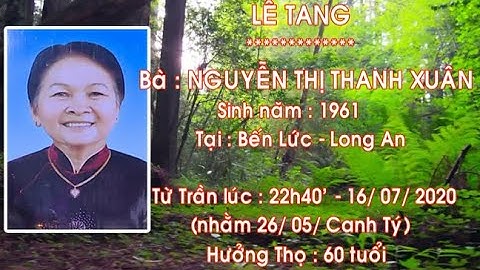 LE TANG BA NGUYEN THI THANH XUAN